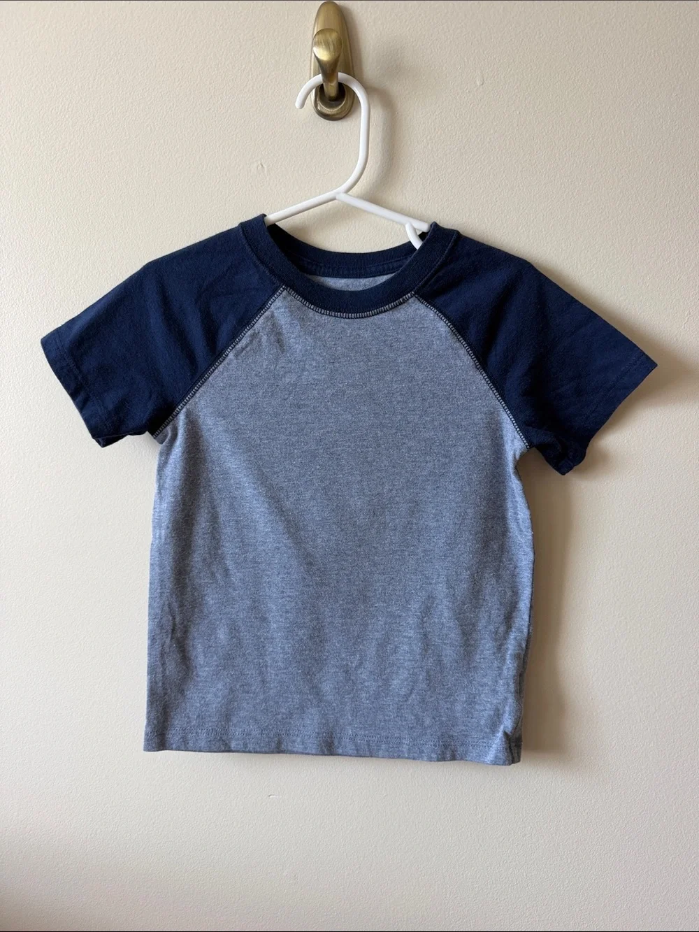 Bundle Cat & Jack Boys Tees Size 3T Navy and Gray Short-Sleev